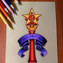 Sailor Mars Star Wand - Commission