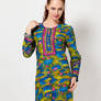 Printed Cotton Green Kurta | BI021WA36KGDINDFAS