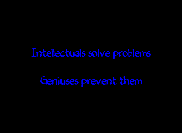 Intellectuals vs Geniuses