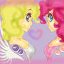 Surprice and Pinkie Pie