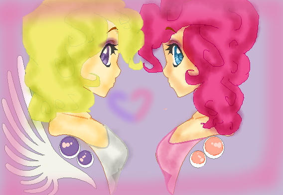 Surprice and Pinkie Pie