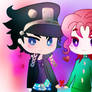 Kujo Jotaro y Noriaki Kakyoin