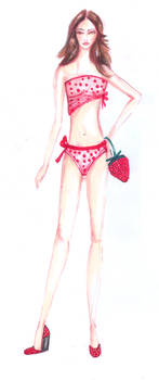 strawberry icecream swimsuit