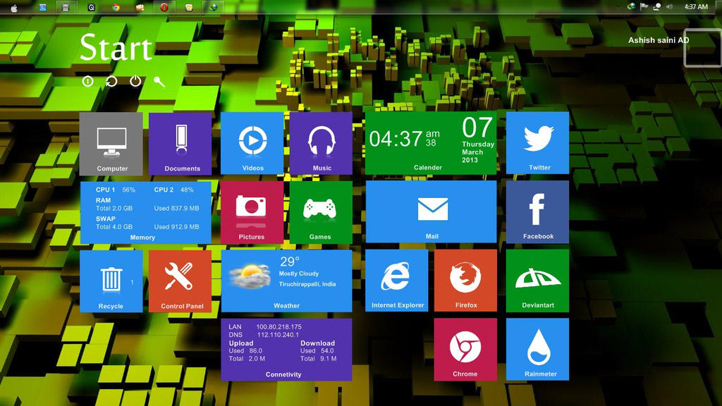 Windows 8 Light Preview ( Ashish Saini GK )