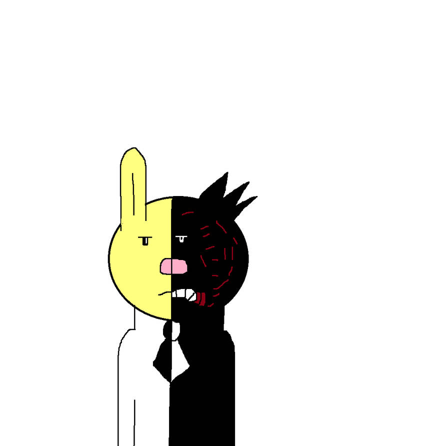 Step Face Double Rabbit Rabbit as Two-Face by JeannieHobbes on DeviantArt