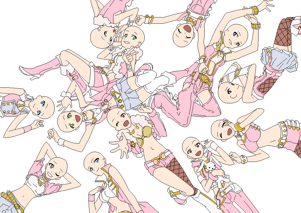 Anime Idol Group Base by bloodwolf665 on DeviantArt