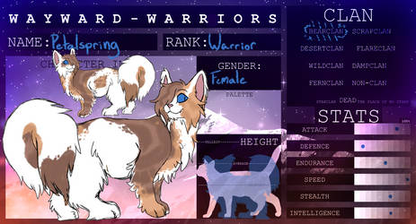 Petalspring / Female / Warrior / Bearclan / W-W