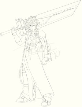 Cloud Strife - Lineart