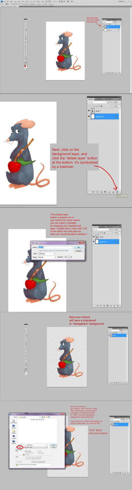 Making A Transparent Background In Photoshop By Drzime On Deviantart