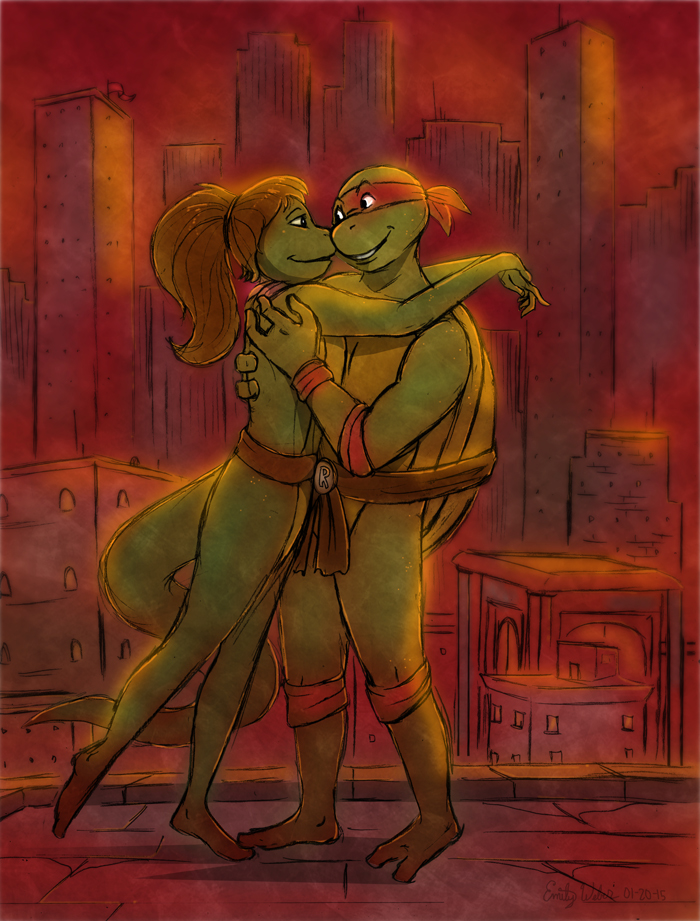 TMNT - Raphael and Mona Lisa