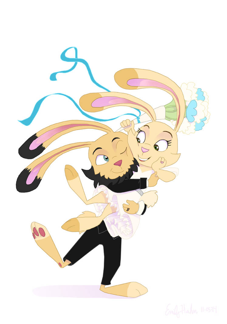 Roler Rabbit Marry Me Wedding Bunnies by DrZime on DeviantArt