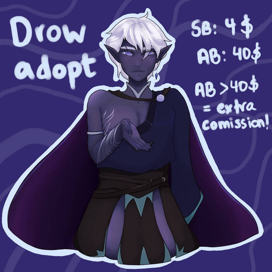 drow adopt~ by beeuwuu on DeviantArt