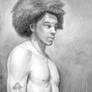 Man with afro