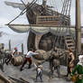 Merchant Ship scene