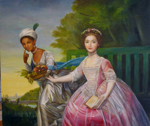 Dido Belle and Lady Eliz. Murray, after D Martin