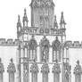Gothic building facade