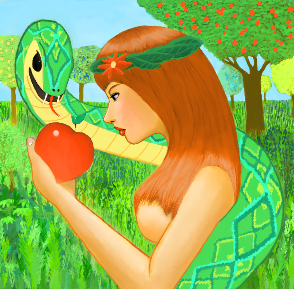 Eve and the forbidden apple