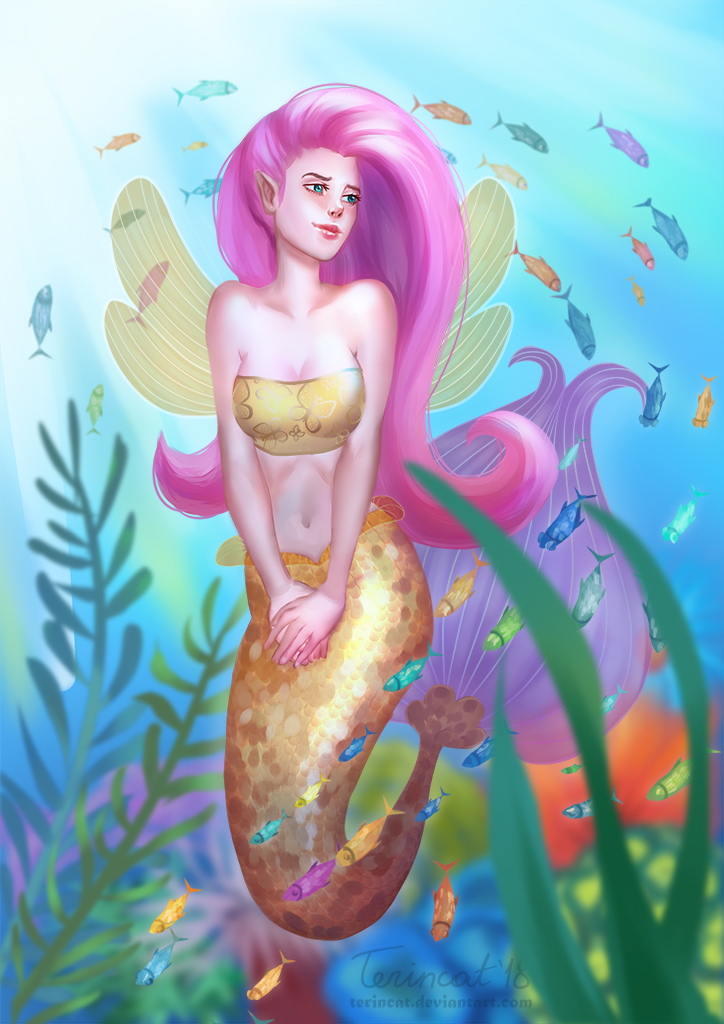 Fluttershy mermaid