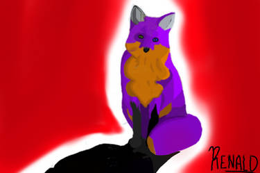 Spirit Foxy - Freestyle Painting