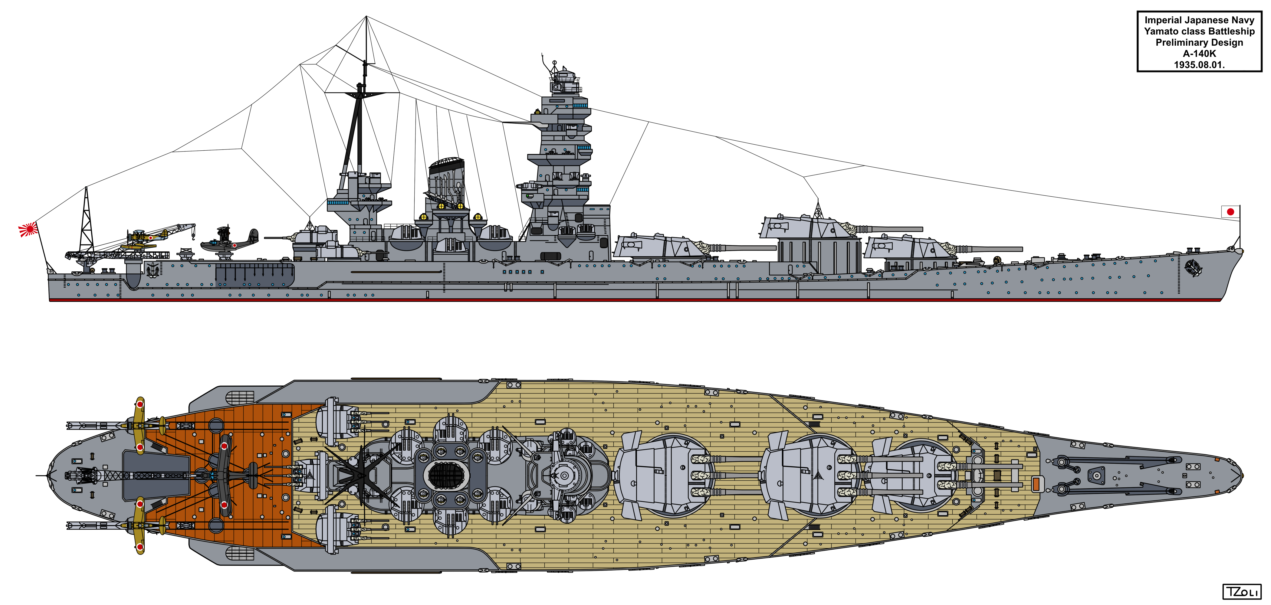 Yamato Preliminary Design A-140K by Tzoli on DeviantArt Yamato Preliminary Design A-140K by Tzoli on DeviantArt
