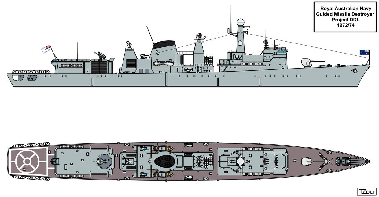 Australian Light Destroyer Project by Tzoli