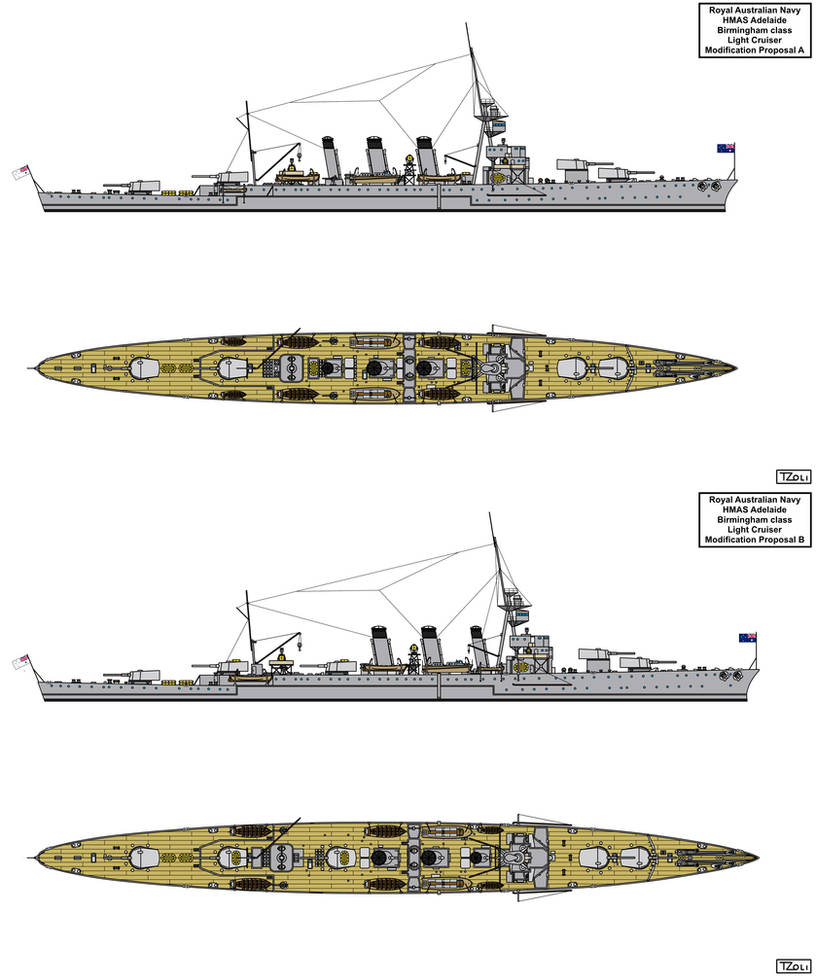 Modified HMAS Adelaide designs by Tzoli