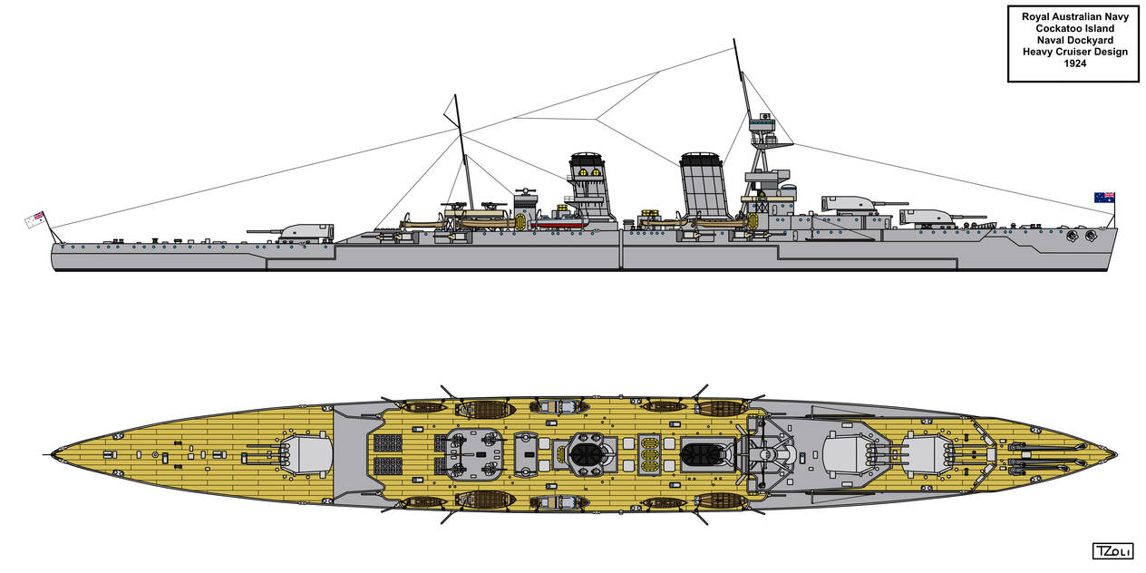 Cockatoo Heavy Cruiser Proposal by Tzoli