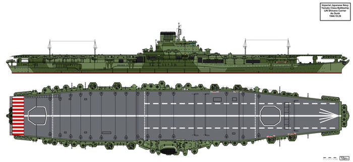 IJN Shinano Carrier as Sunk