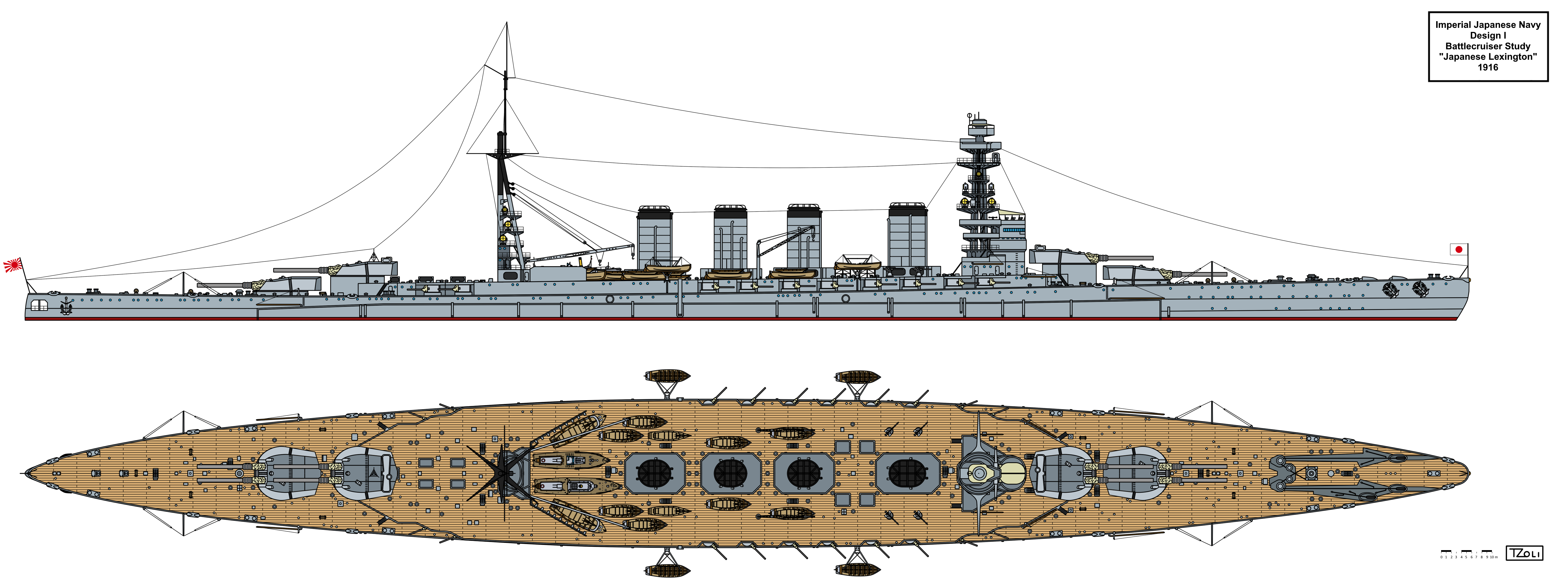 Ijn Deviantart IJN Design I Battlecruiser by Tzoli on DeviantArt