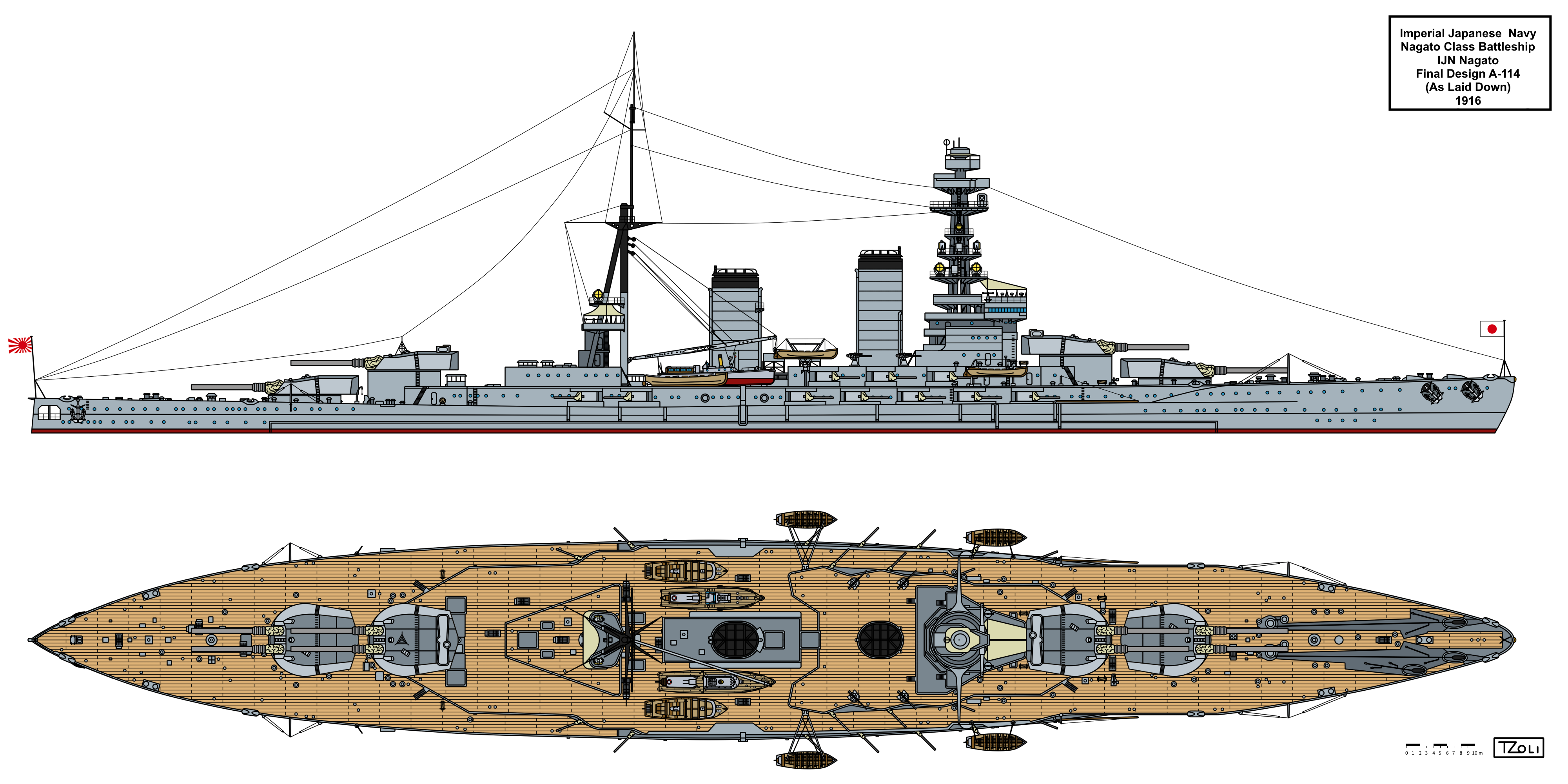 Ijn Deviantart IJN Nagato As laid Down by Tzoli on DeviantArt