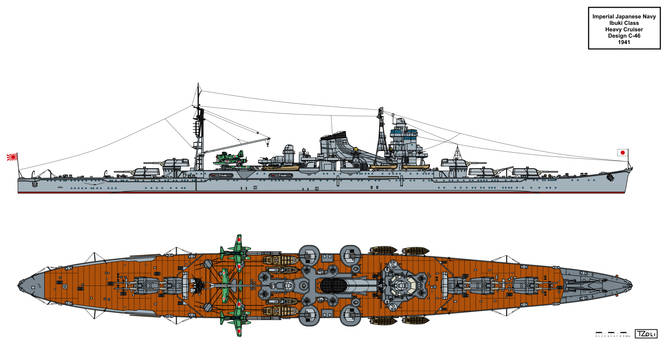 Design C-46 Ibuki Class Heavy Cruiser