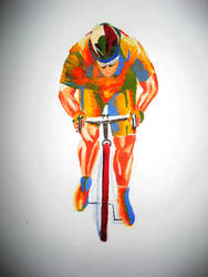 Racing cyclist