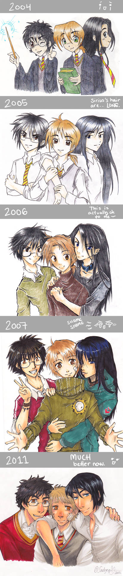 Timeline - HP trio