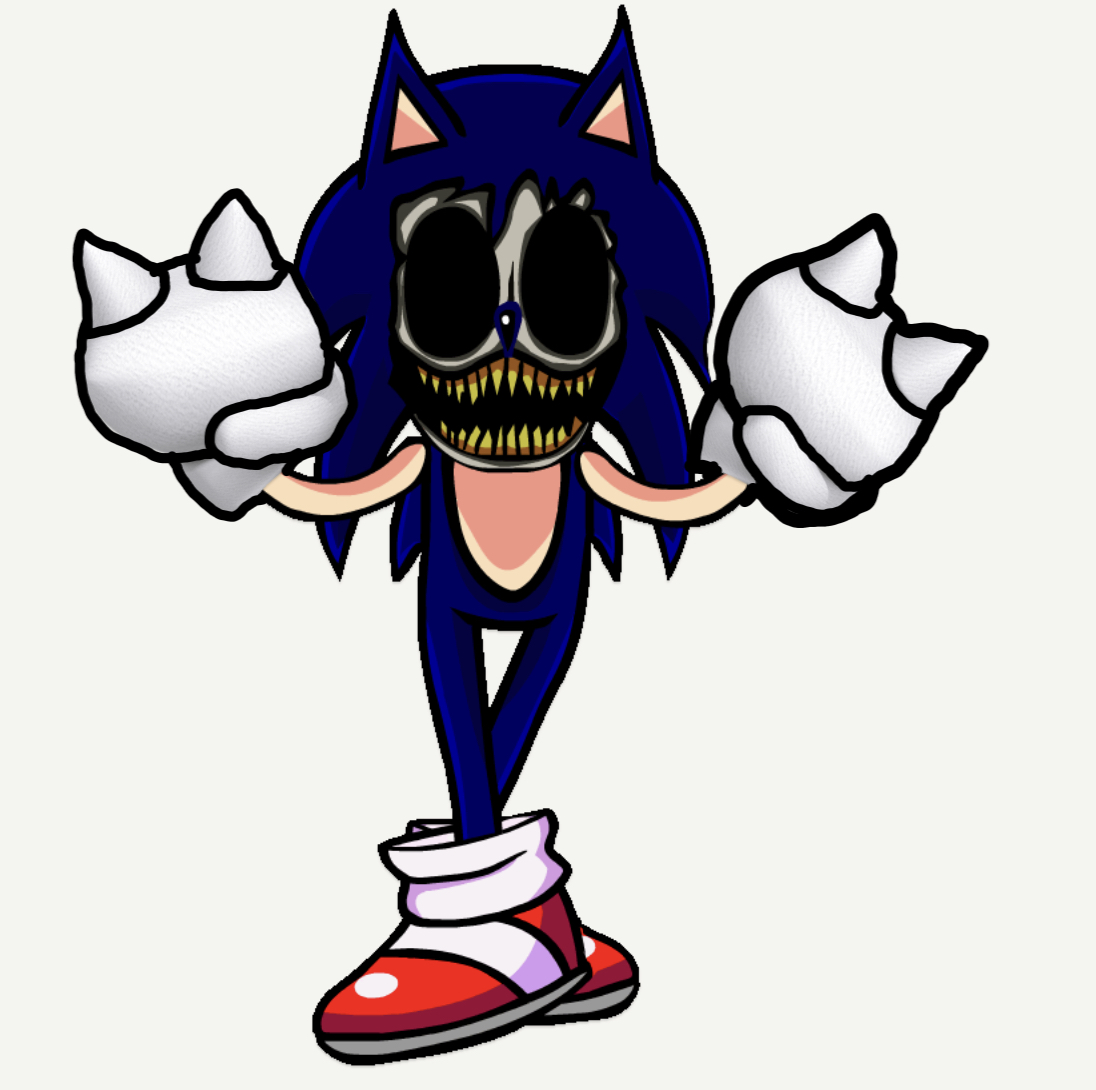 Sonic.exe up pose with knuckles gloves by ultrasoundlightintgs on ...