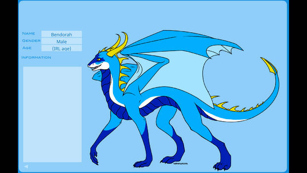 Bendorah as a Dragon