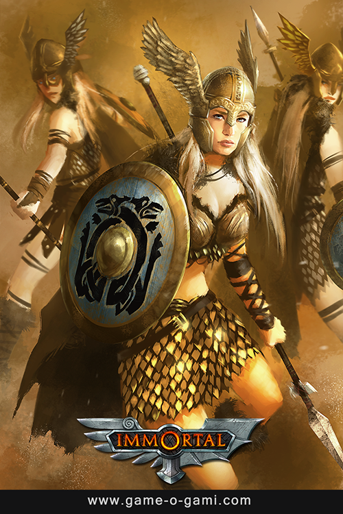 Immortal - Valkyries - card game illustration