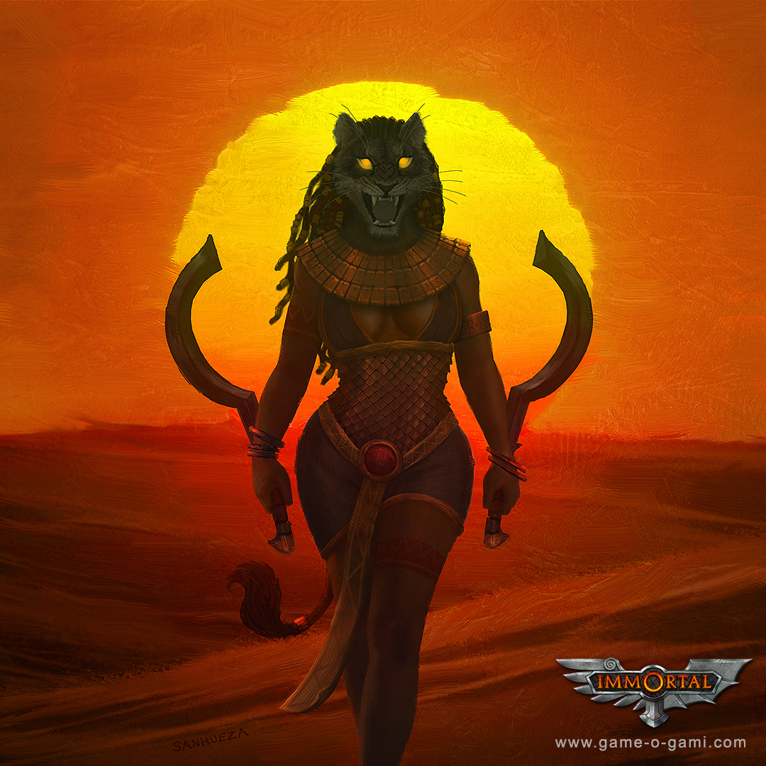 Immortal - Sekhmet - card game illustration