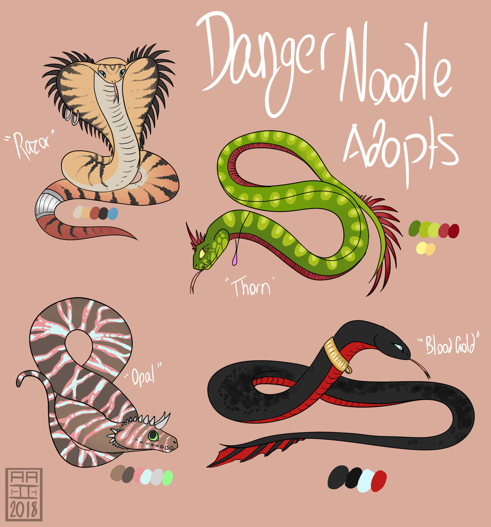Danger Noodle Adopts! by Aryjak on DeviantArt