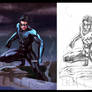 NIGHTWING-Pencils and Colors