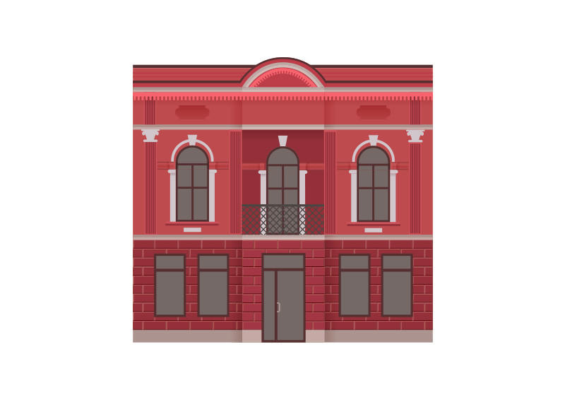 Retro Building Vector Asset Detailed Retro Vector Building by superawesomevectors on DeviantArt
