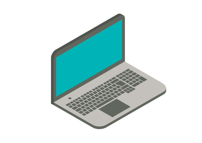 Laptop Isometric Flat Vector Illustration by superawesomevectors on ...