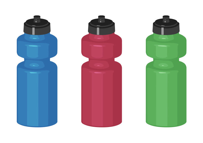 Sport Bottles Free Vector