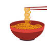 Asian Noodles Vector