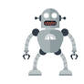 Cartoon Robot Free Vector Illustration