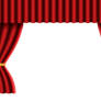 Open Red Velvet Stage Curtain Free Vector