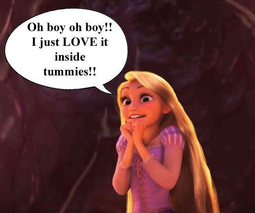 Rapunzel Inflation Rapunzel Inside a Mysterious Belly by tricovore on DeviantArt