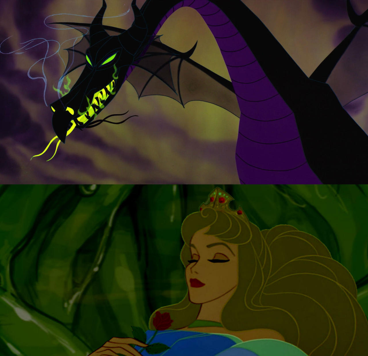 Buckle Down X Disney Sleeping Beauty Maleficent Dragon Scene