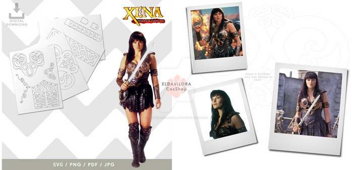 XENA Warrior Princess costume blueprint pattern