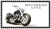 Motorbike love stamp