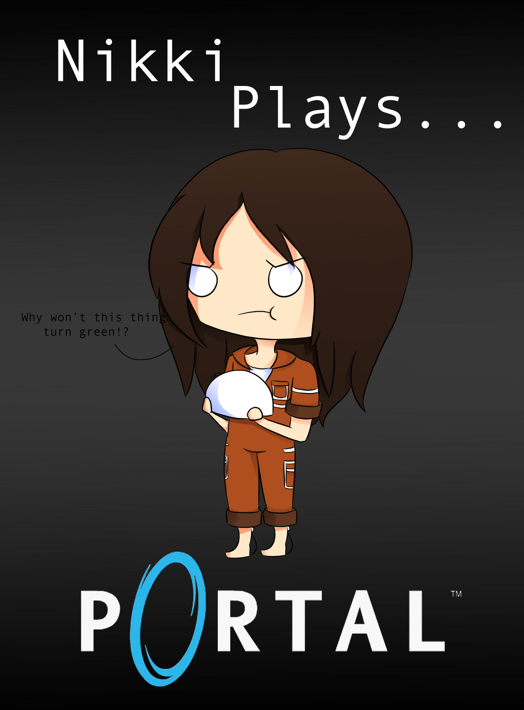 ~Lets Play Fanart~ Nikki Plays Portal